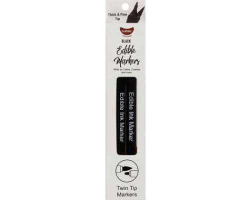 Black Edible Marker Pen - Black Twin Pack